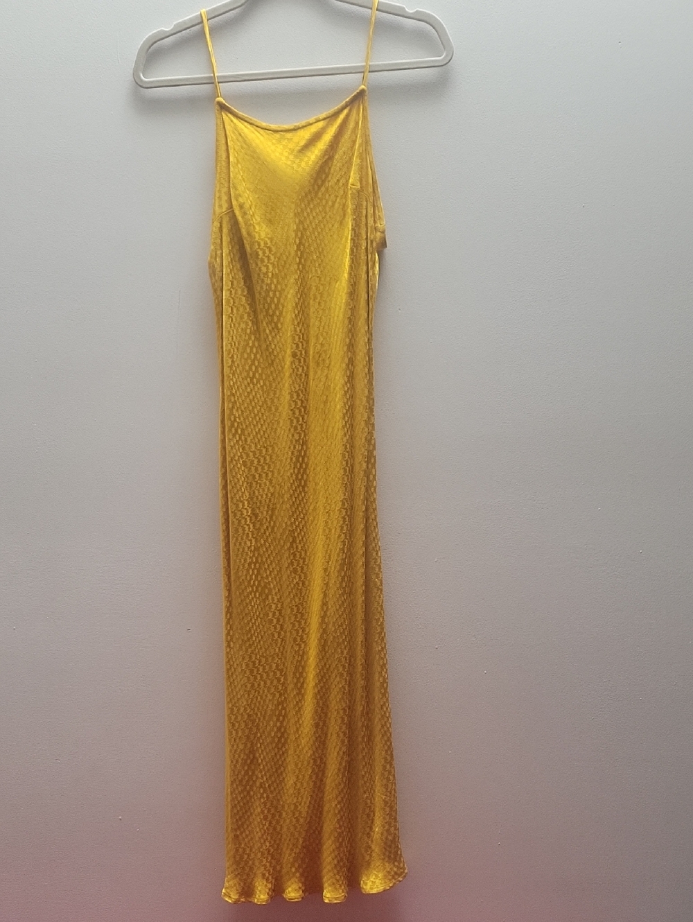 a new day Yellow Slip Midi Dress with Spaghetti Straps